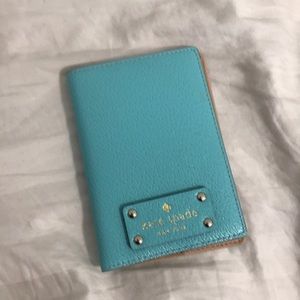 NEVER USED Kate Spade Blue Passport Holder
